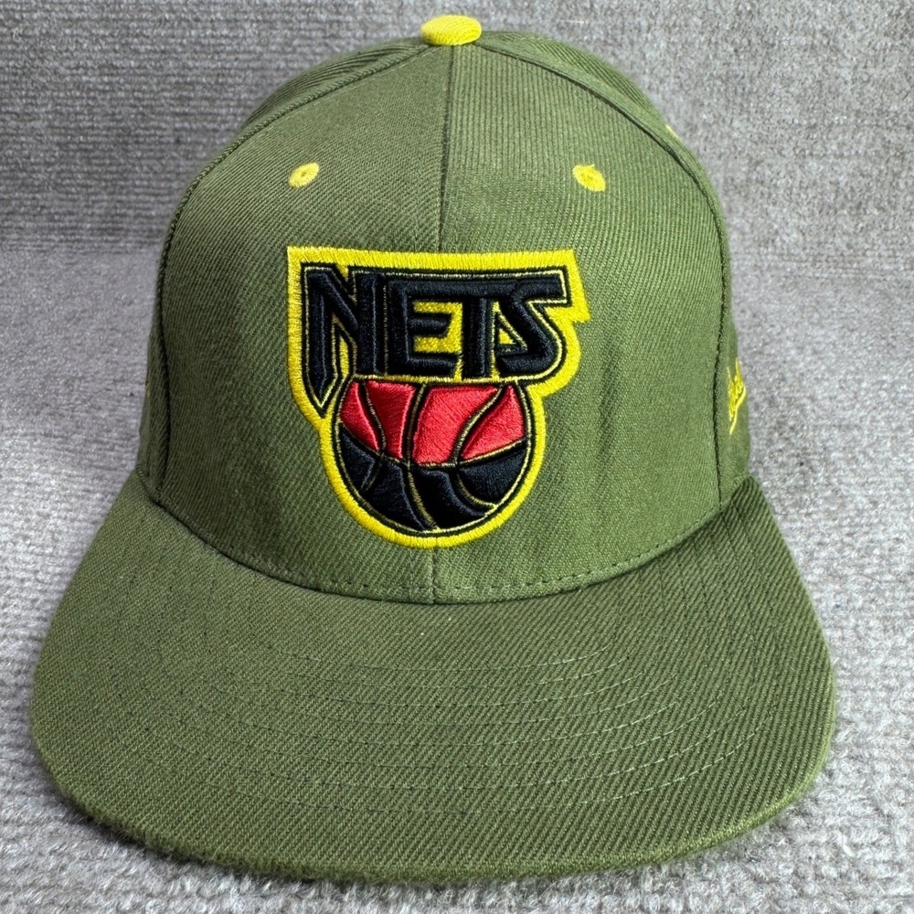 New Jersey Nets Mitchell & Ness Hat Mens 7 1/4 Green NBA Draft Hardwood Classics